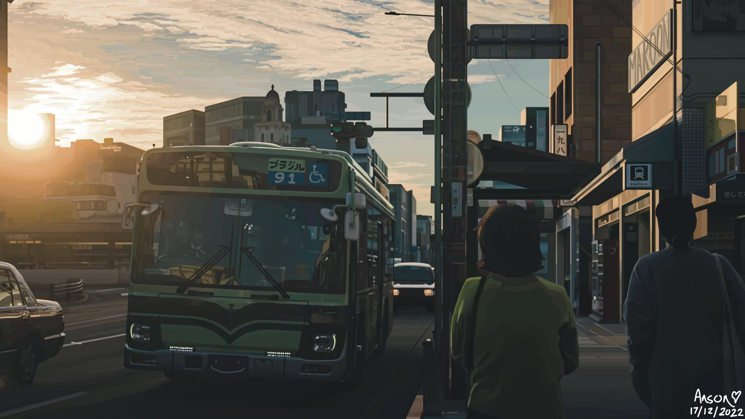 going home on a summer evening